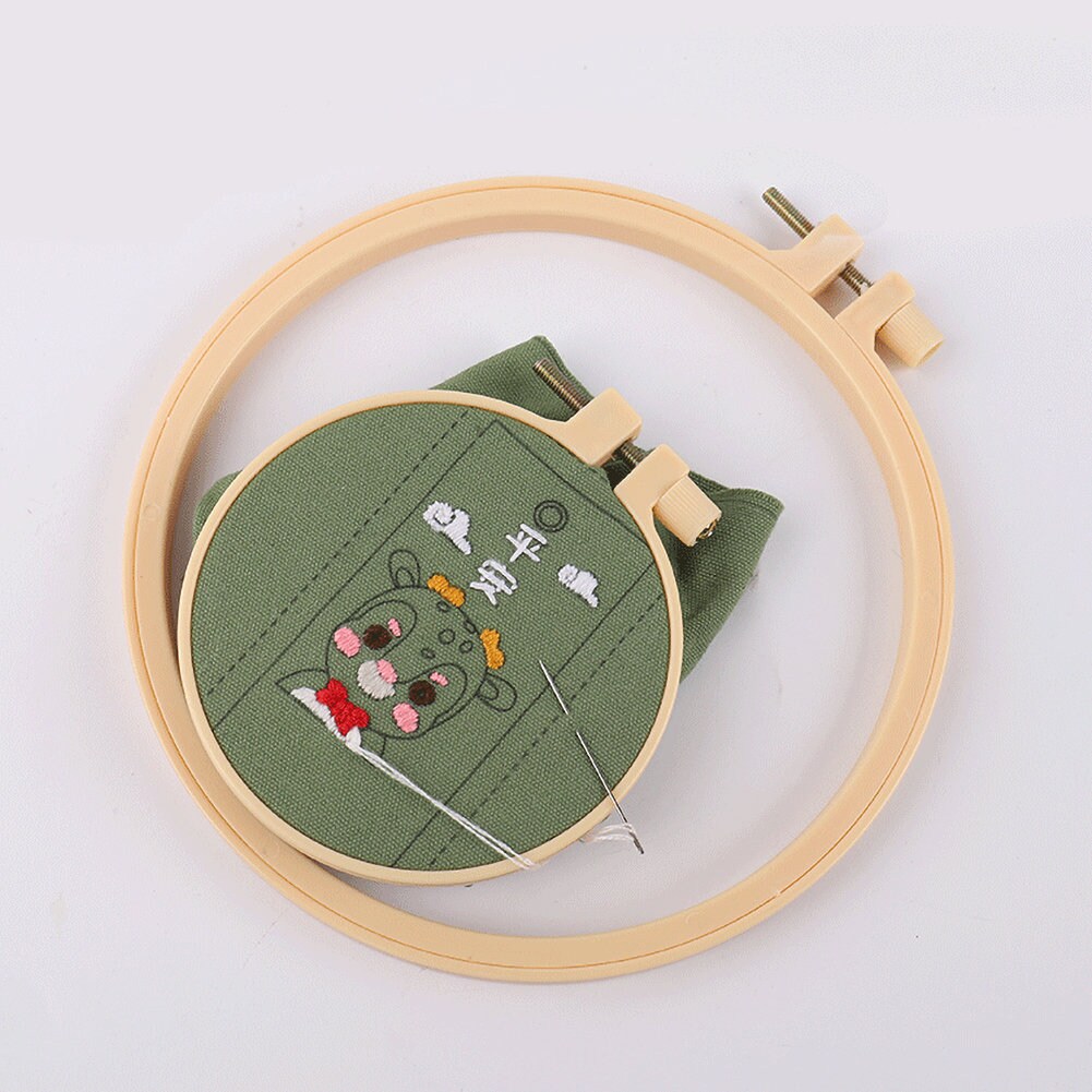 Rico Embroidery Hoop Plastic 007 Pink 