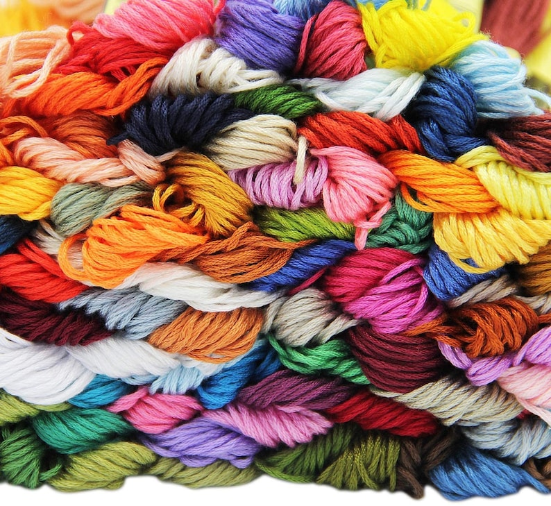 Rainbow Color Embroidery Floss 150 skeins, Cross Stitch Thread,Bracelets Floss, Crafts Floss,Stitch Threads image 7