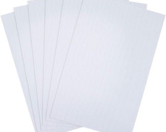 6 Stück weiße Aida Leinwand 30 * 45 cm Stickerei Tuch für Kreuzstich, Kreuzstich Stickerei Stoff,14 Count