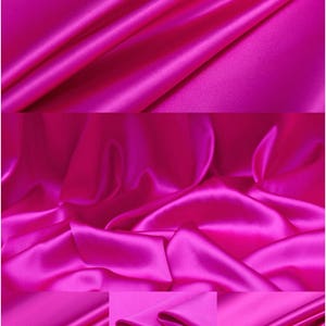 Purplish Red Stretch Silk Satin Fabric for Fashion Apparel Width 55 inch 16 Momme