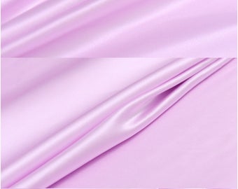 Solid Light Fuchsia Pink-color Stretch Silk Fabric By The Yard or Metre Width 55 inch 16 Momme