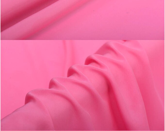 Lipstick Red Silk Crepe de Chine Fabric main image 0