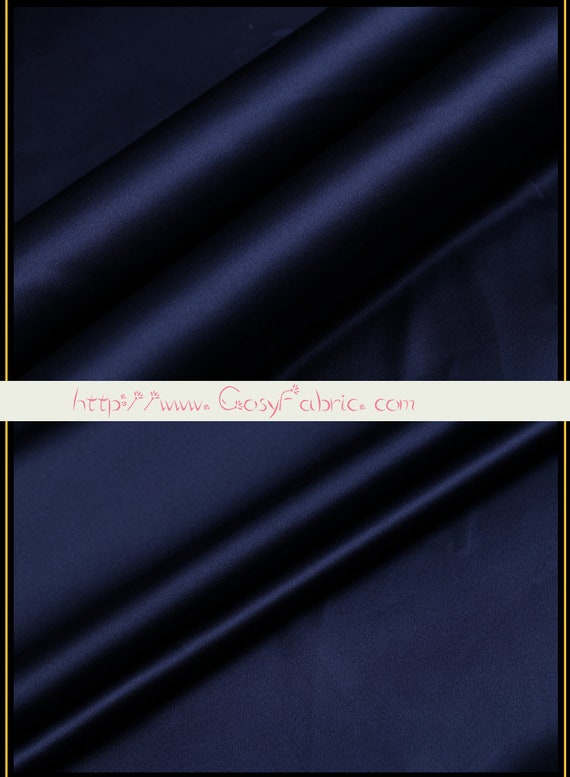 Tissu Crepe Satin pour de Soie Bleu foncé pour Satin Vetement au Mètre a534e7 Tissu Crepe Satin pour de Soie Bleu foncé pour Satin Vetement au Mètre a534e7