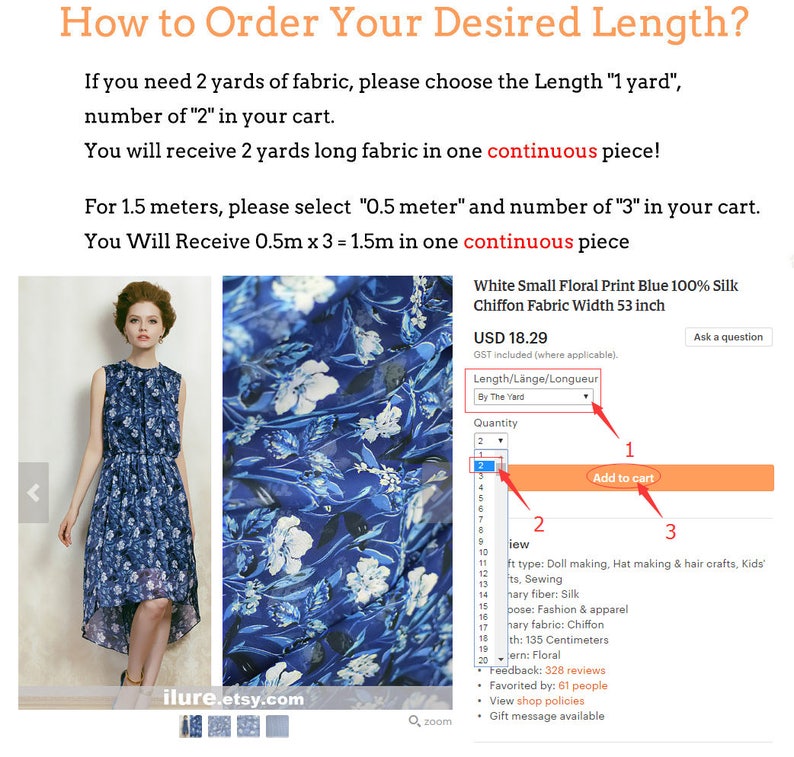 printed silk chiffon fabric by the yard