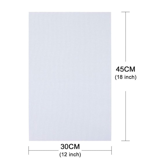 QIBZI Aida Stoff Set - 6 Stück 30x30cm Kreuzstich Leinwand 11 CT Weiß