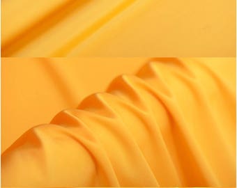 Solid Yellow Stretch Silk Satin Fabric By The Yard or Metre Width 55 inch 16 Momme