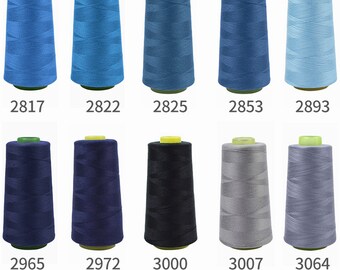  3000Yards/Roll Multicolor Polyester Sewing Thread Set  Spool-Polyester Sewing Thread Assortment-Polyester Sewing Thread-Multicolor  Thread for Sewing Embroidery-Thread Machine Embroidery (N06)