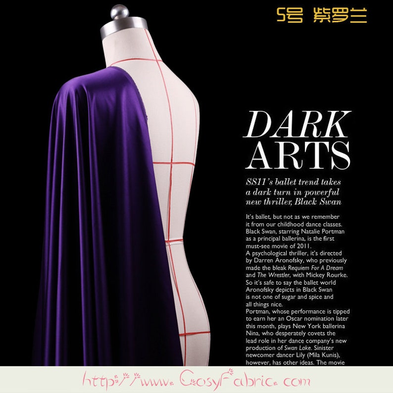 Solid Violet Prue Silk Satin Charmeuse Fabric By The Yard or Metre Width 44 inch 30 Momme
