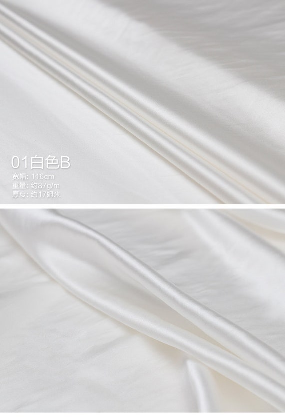 Tissu Satin Coton Et Soie Gris Acier - Pour Ameublement - État Neuf - Au Mètre