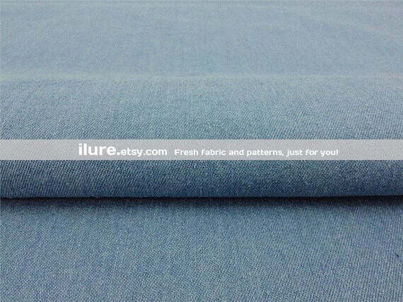 light blue stretch denim fabric