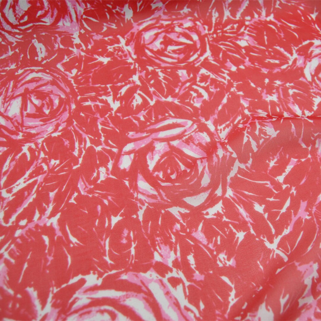 Floral Print Real Silk Fabric 100 Pure Natural Mulberry Silk Etsy