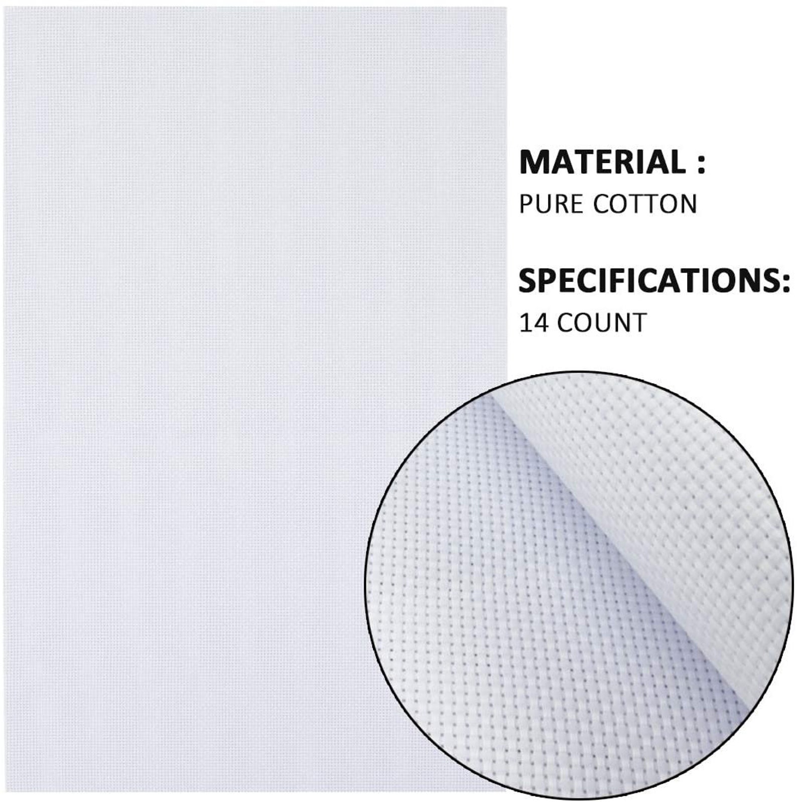 6 Pieces Aida Cloth 14 Count Cross Stitch Fabric White 12 by Etsy