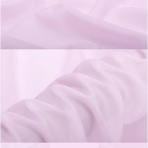 Solid Pale Fuchsia-color Silk Cotton Blend Fabric By The Yard or Meter Width 53 inch