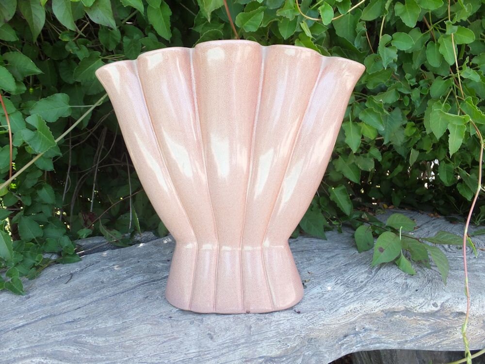 Red Wing Pottery Vase / 416 10 inches Tall x 10.5 Wide Etsy