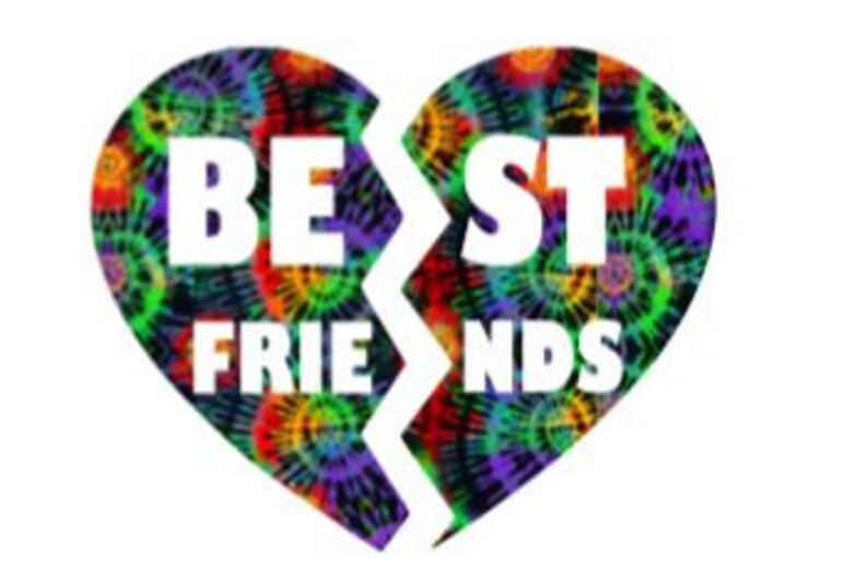 Best Friends Heart broken heart best friends heart for two Etsy
