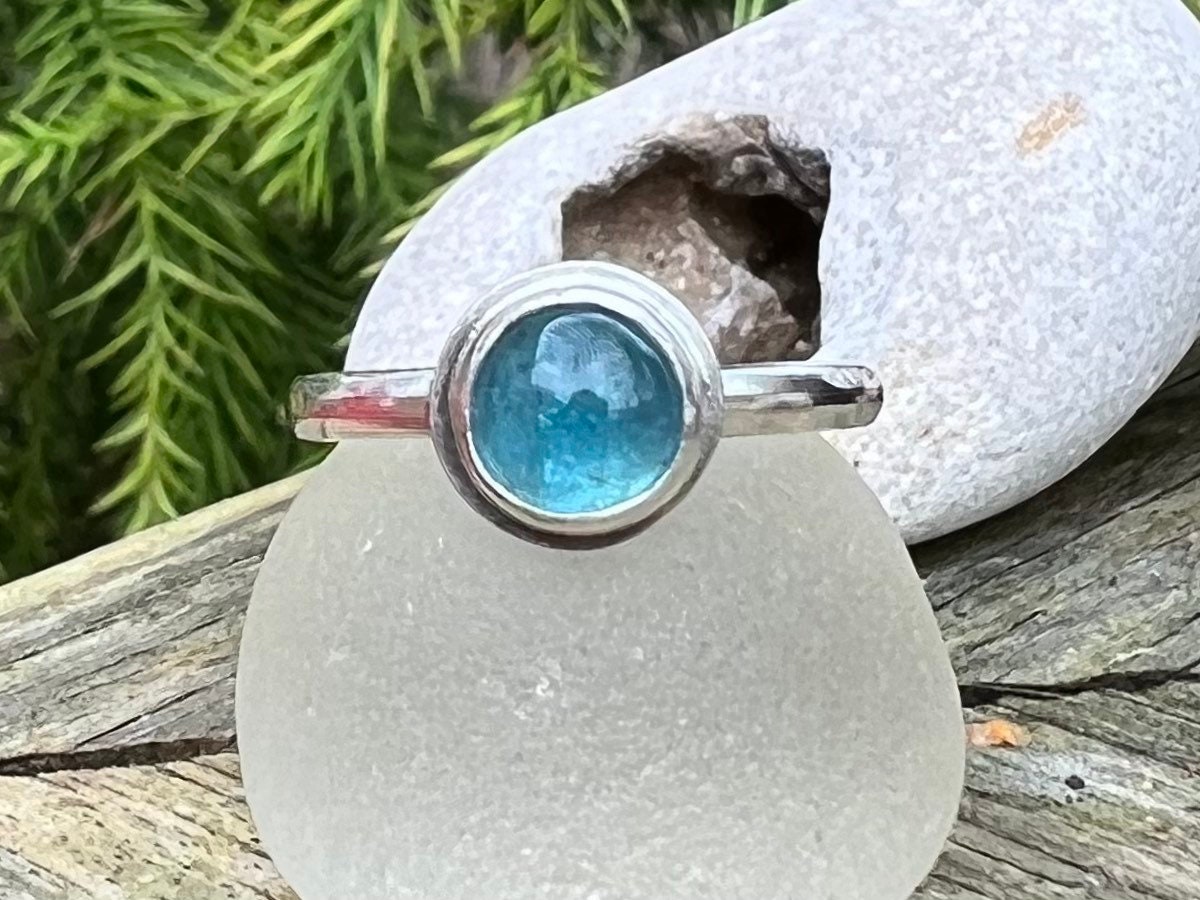 Fluorite Ring, Sterling Silver, Silver Jewellery, Various Sizes
