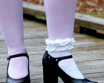Carefully Restored Black Mary Janes: Retro Chunky Heel Shoes