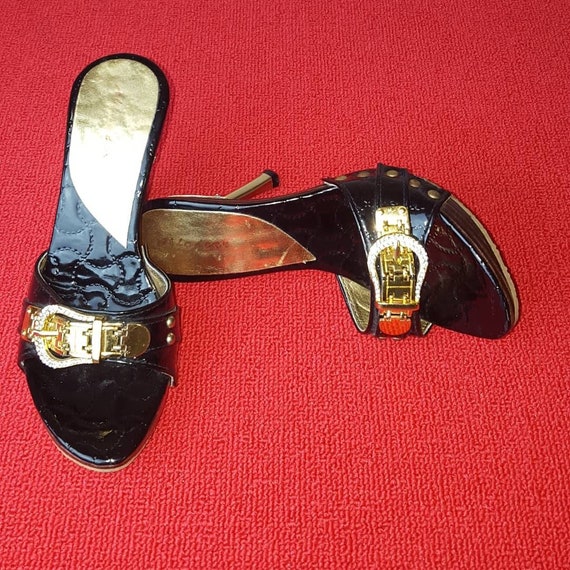Leopard kitten deals heel mule