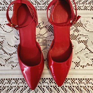 Red Wedge Shoes Etsy Australia