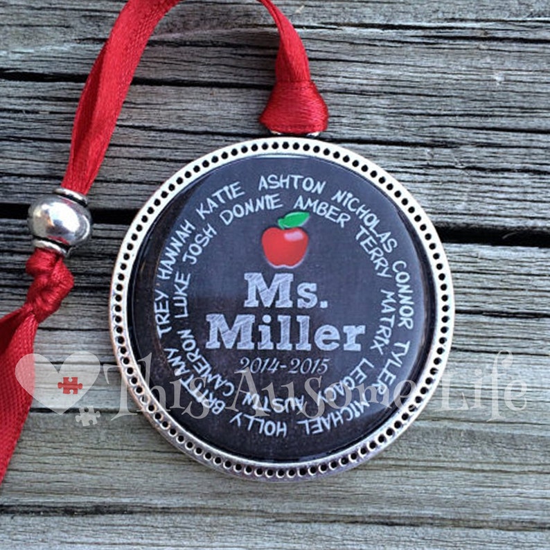 Teacher Ornament Personalized With Student Names and Etsy