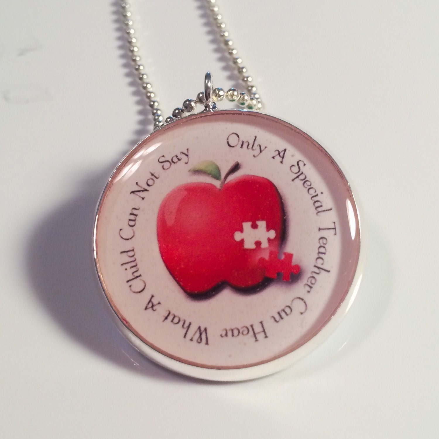 Autism necklace for teachers Etsy