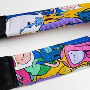 Adventure Time, Camera Strap, DSLR, Reflex, Jake, Finn, Casual Style, Cartoon, Handmade, Animation