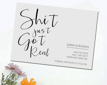 Shit just got real | Etsy