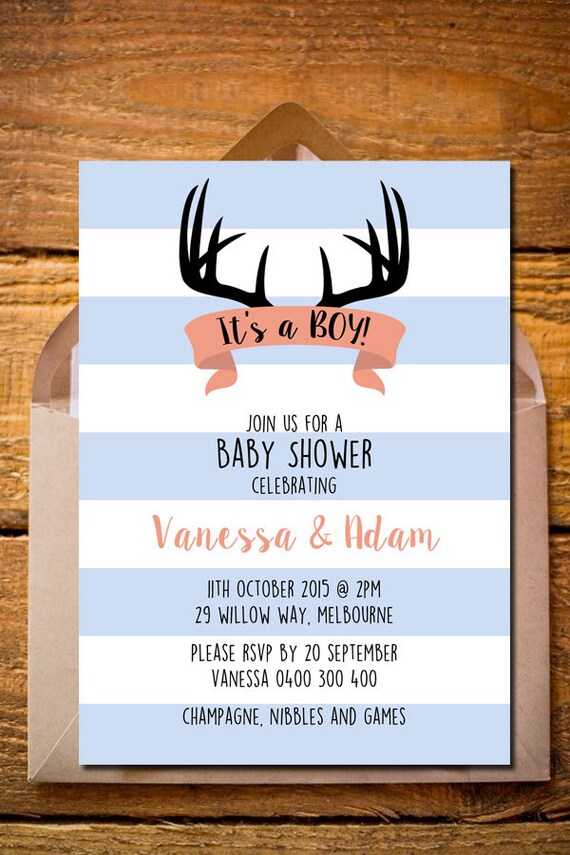 Baby Shower DIY Printable Invitation Baby Baby Boy Baby | Etsy