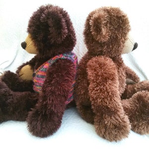 Big Ted the Bear PDF knitting pattern Download - knitted flat - written in ENGLISH