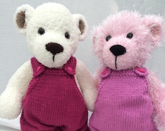 Tayberry Bear PDF knitting pattern Download  - knitted flat - written in ENGLISH