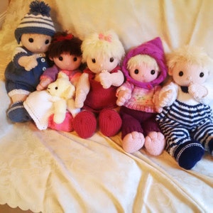 Baby Dumpling PDF knitting pattern Download - knitted flat - written in ENGLISH