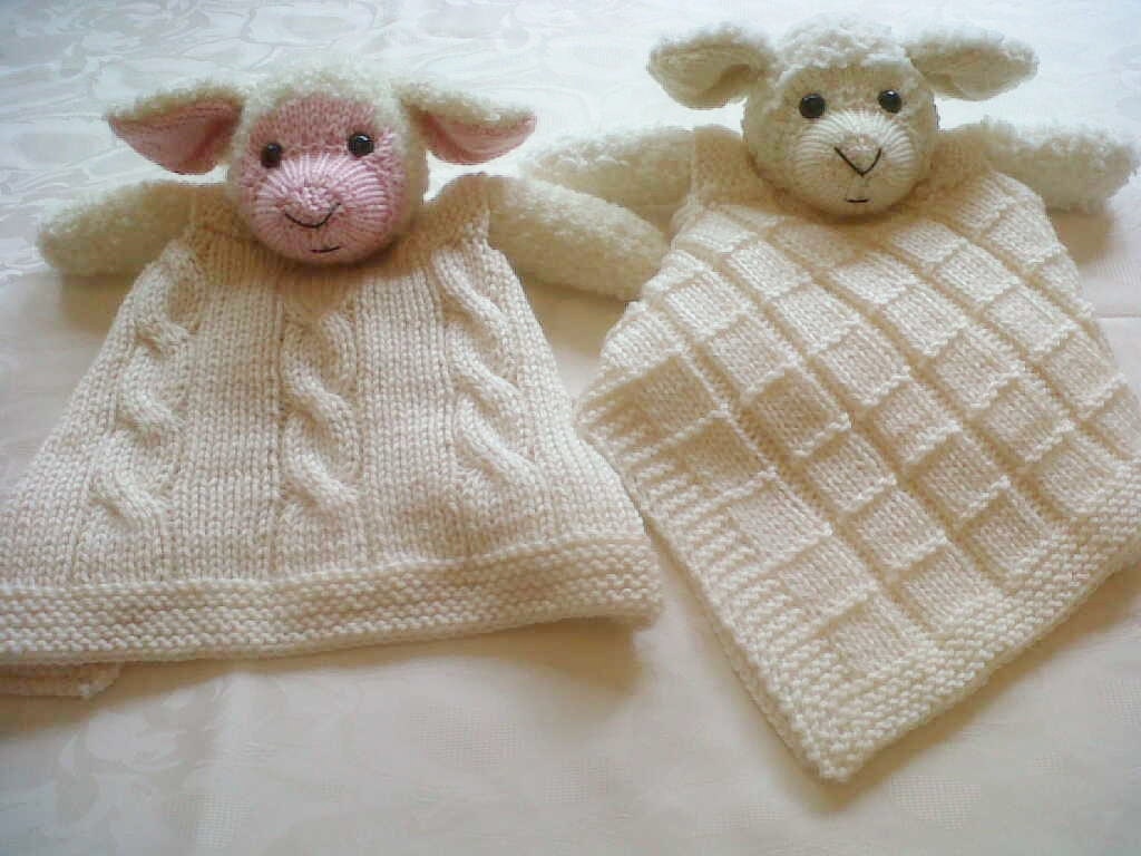 Baa Lamb Comfort Cuddle Blanket Pdf Knitting Pattern Download