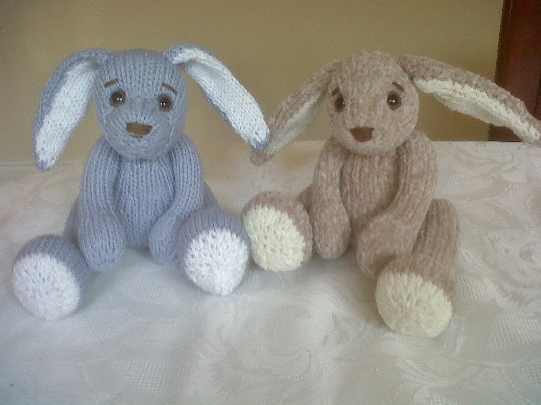 Pocket Bunny Pdf Knitting Pattern Download - Knitted Flat - Written in ...