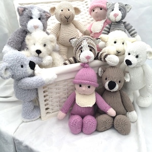 Toys from the Toybox PDF Knitting Pattern download - knitted flat - Written in ENGLISH