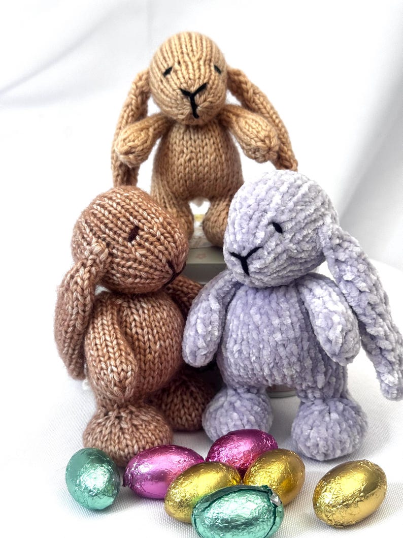 Baby Bunny and Crib PDF Knitting Pattern Download - Knitted Flat ...