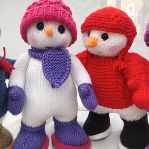 Snuggle the Snowman pdf knitting pattern download knitted flat written in ENGLISH image 4