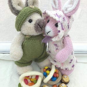 Elderberry Bunny PDF Knitting Pattern download knitted flat written in ENGLISH image 4