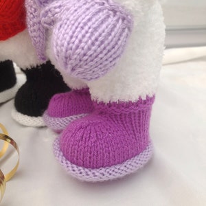Snuggle the Snowman pdf knitting pattern download knitted flat written in ENGLISH image 3