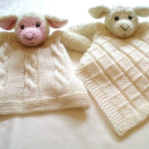 Baa Lamb Comfort Cuddle Blanket pdf knitting pattern download written in ENGLISH