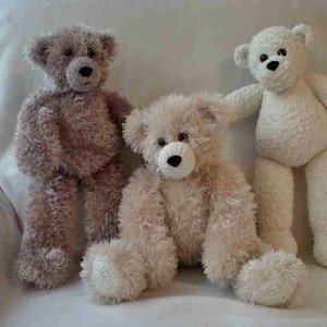 Big Bear pdf knitting pattern download - knitted flat - written in ENGLISH