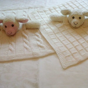 Baa Lamb Comfort Cuddle Blanket pdf knitting pattern download written in ENGLISH image 5