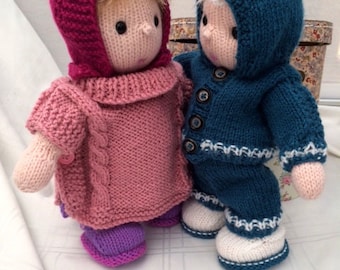 Pocket Poppet PDF Knitting Pattern Download Knitted Flat