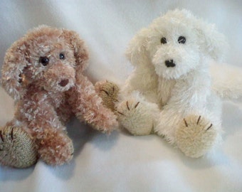 Little Puppy Dog pdf knitting pattern download - knitted flat - written in ENGLISH