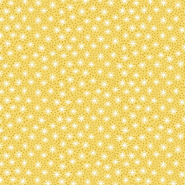 Star Dot in Yellow || Furry and Bright by Andover Fabrics