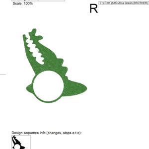 Alligator Monogram Frame
