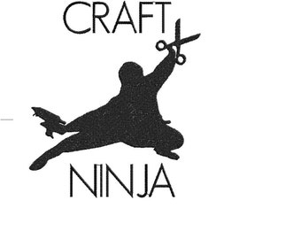 Craft NINJA - Embroidery Design, crafty, craft ocd, craft add, sewing, scrapping, cutting, painting, craft expert, craft goddess