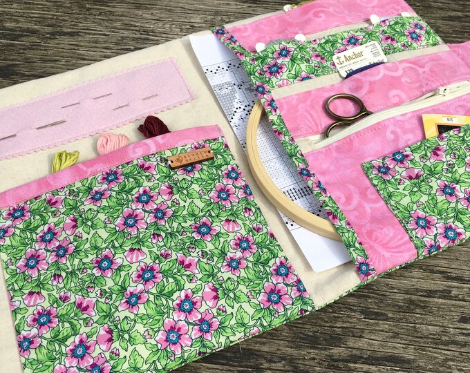 Cross Stitch Project Folder / Embroidery Case / Cross Stitch Organizer / Project Organizer for
