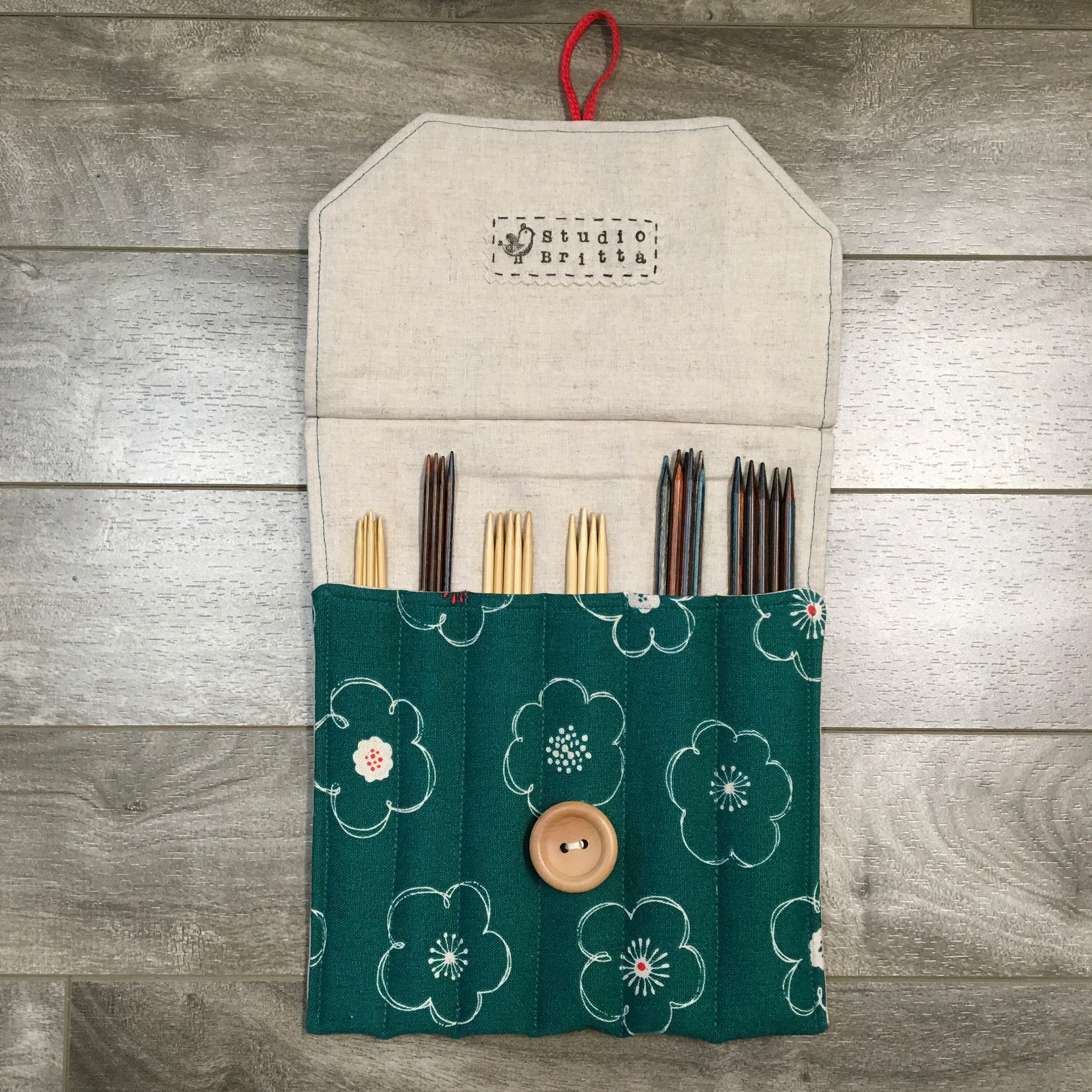 Knitting needle case for 8 DPNs Etsy