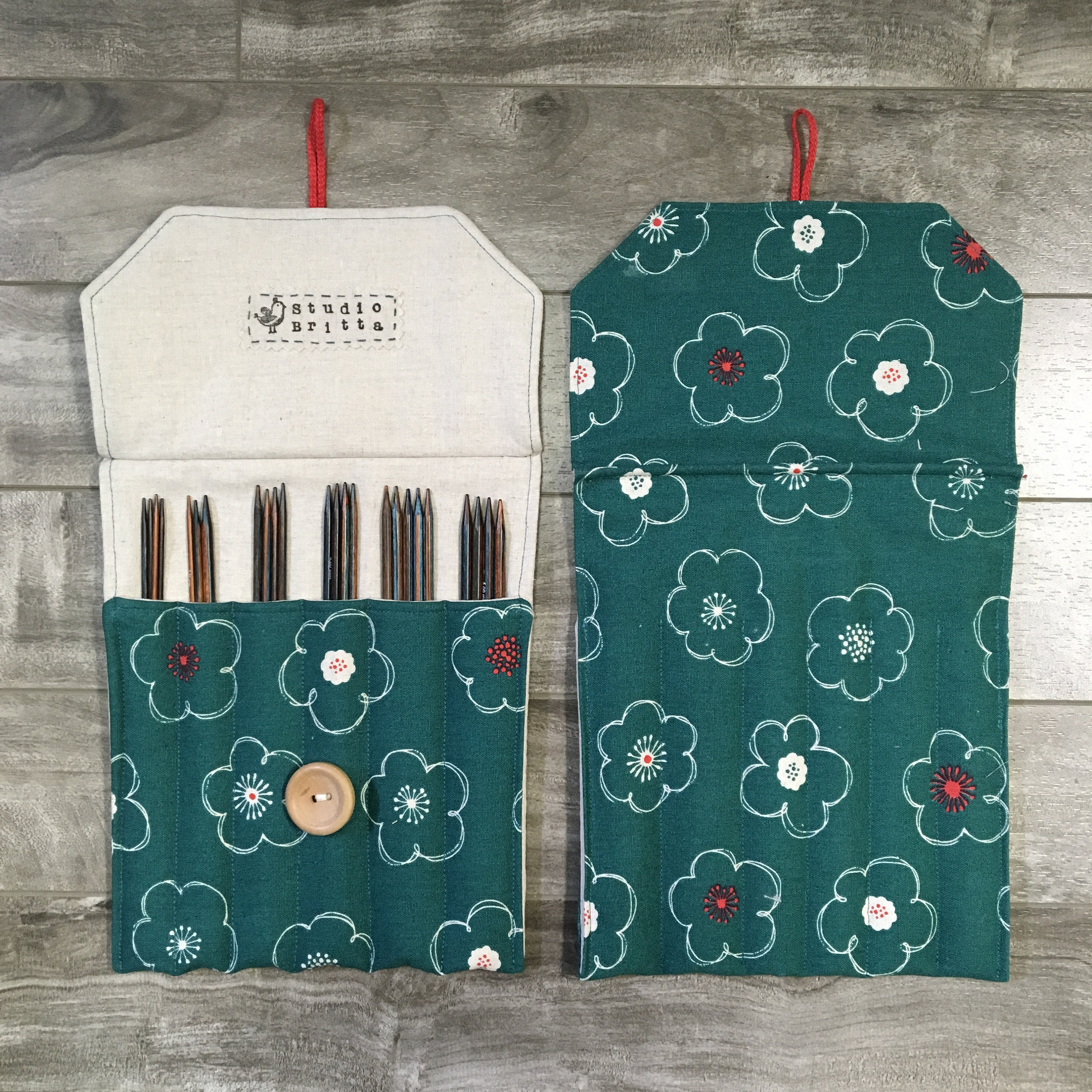 Knitting needle case for 8 DPNs Etsy
