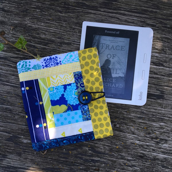 E-reader cover for Kobo Libra 2 / Kobo Libra H20 / Kindle Oasis / Patchwork / Quilted